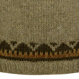 Islandpullover mit Rollkragen HSI-222 - grün