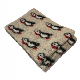 KIDKA wool scarf - puffin - beige - 200 cm
