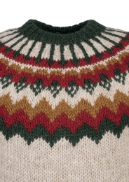 Handgestrickter Islandpullover HSI-229 - mehrfarbig