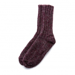 VARMA - chaussettes en laine - rouge-gris