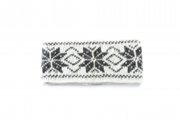 VARMA 029 - wool headband - white-grey