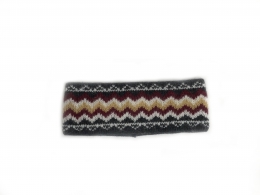 VARMA 076 - wool headband - grey-multicoloured