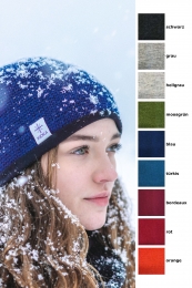 Icelandic wool hat with fleece - different colors