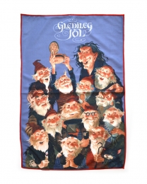Geschirrtuch - Isländische Weihnachtsmänner - Frohe Weihnachten
