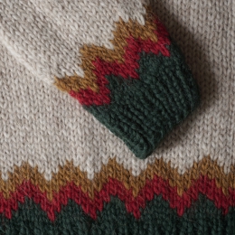 Langer - handgestrickter Islandpullover HSI-229 - A = 72 cm, B = 49 cm, C = 51 cm