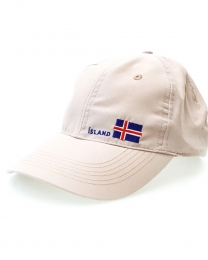 Island Basecap - Islandflagge - beige