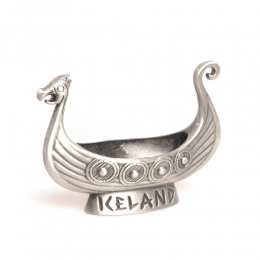 Kleines Wikingerschiff - Metall - Iceland