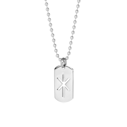 Alrún - collier en acier inoxydable avec pendentif - force