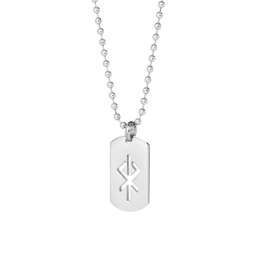 Alrún - collier en acier inoxydable avec pendentif - Cœur